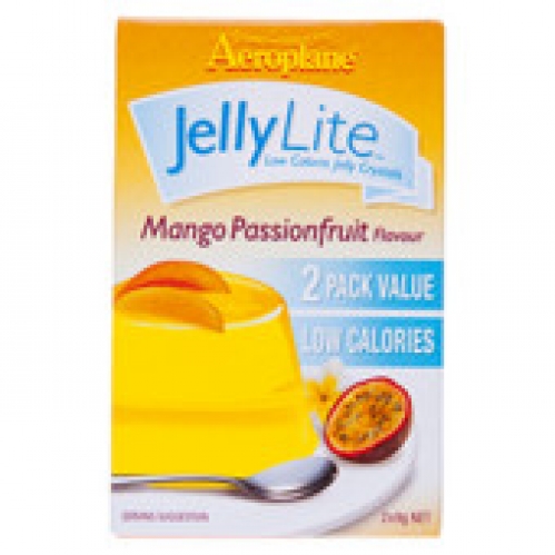 Aeroplane Lite Mango Passionfruit Jelly Crystals 2 pack 18g