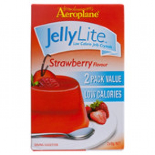 Aeroplane Lite Strawberry Jelly Crystals 2 pack 18g