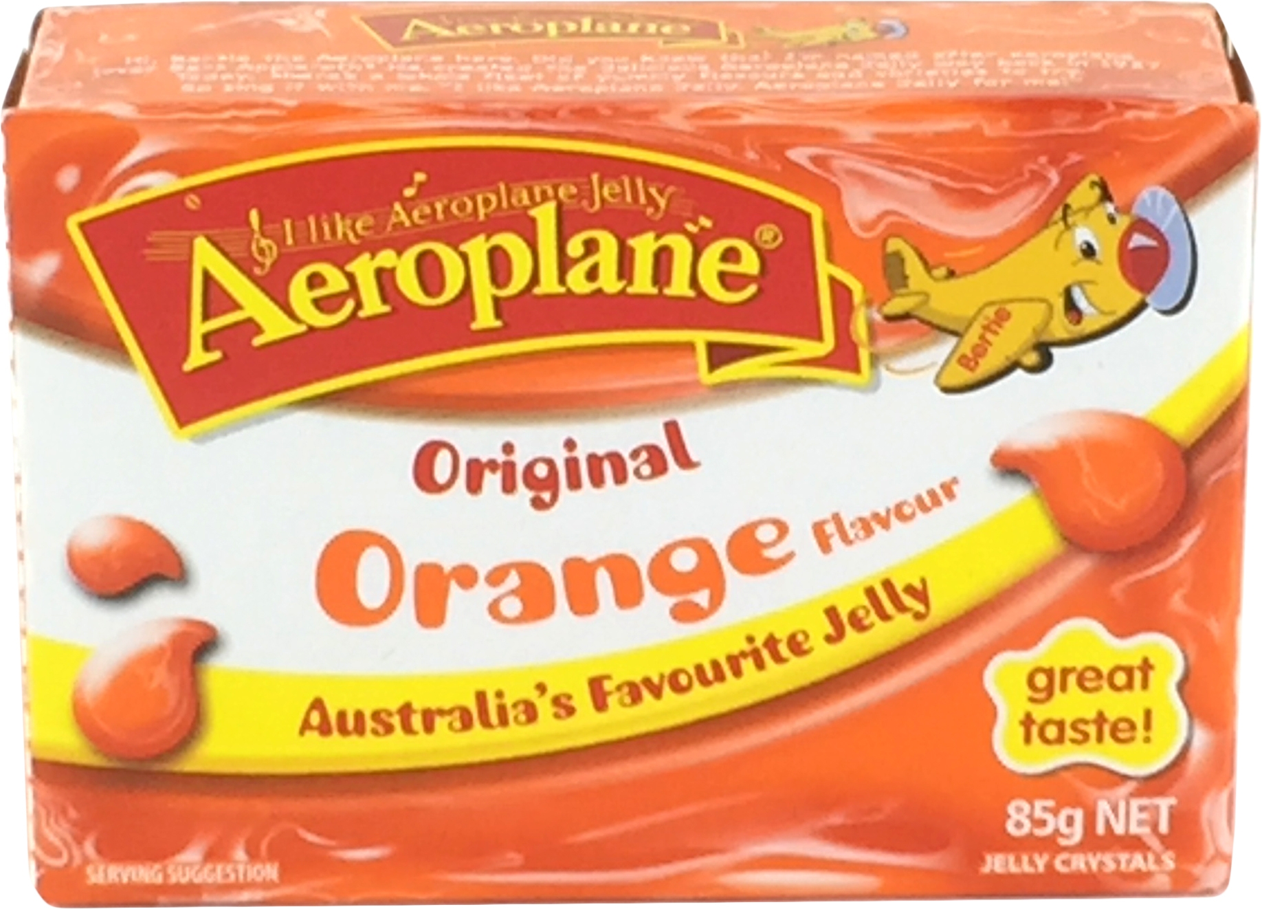 Aeroplane Orange Orbit Jelly Crystals 85g