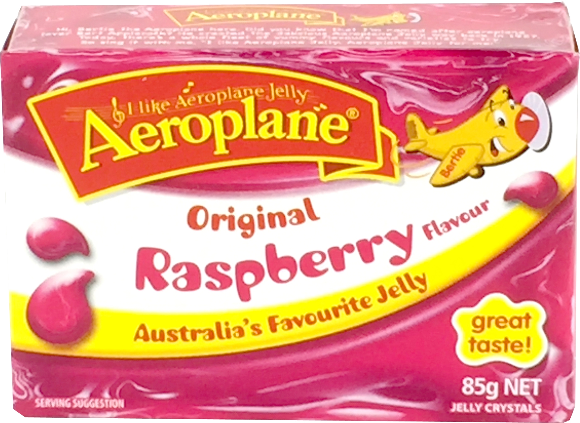 Aeroplane Raspberry Jelly Crystals 85g