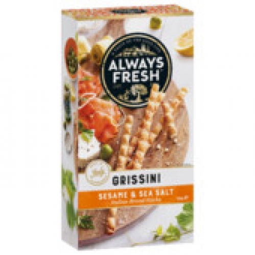Always Fresh Grissini Sesame Sea Salt 125g