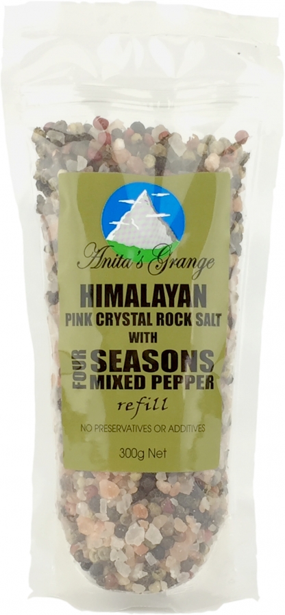Anita's Grange Pink Salt & Mixed Pepper Pouch 300g