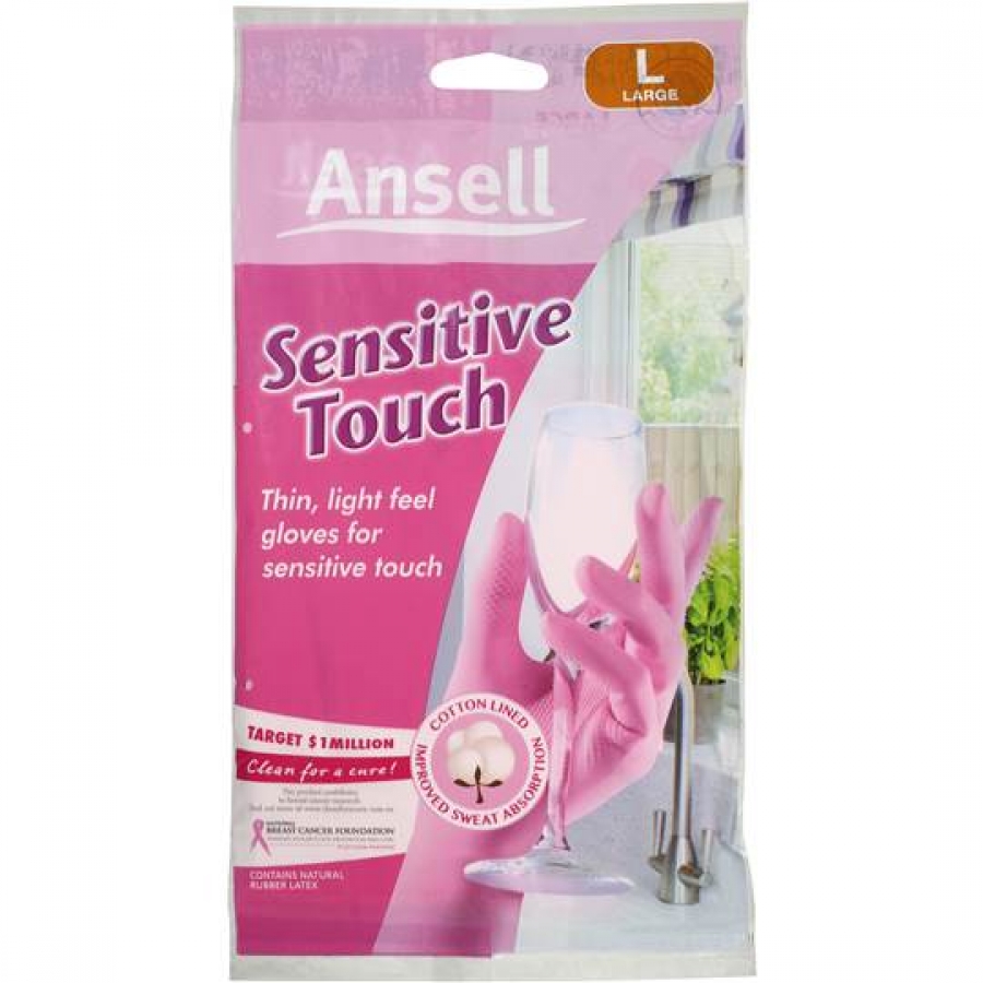 Ansell Gloves Sensitive Touch Large
