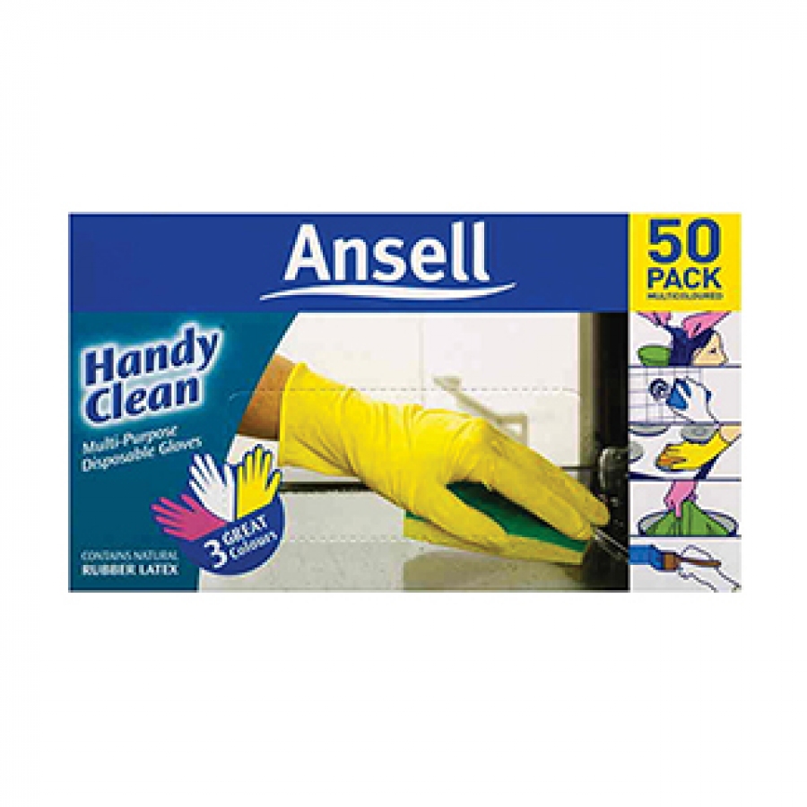 Ansell Handy Clean Disposable Gloves 50 Pack