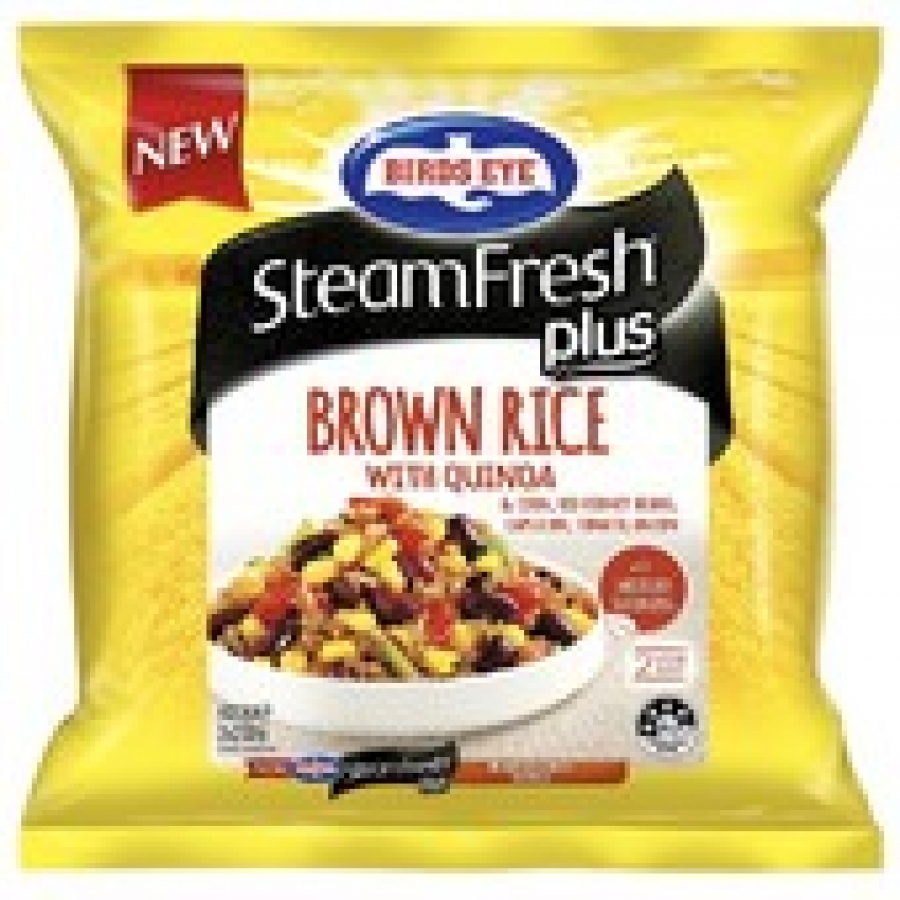 Birds Eye SteamFresh Plus Frozen Brown Rice With Quinoa Vegetables & Red Kidney Beans 400g