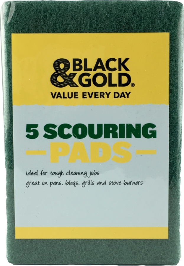 Black & Gold Scourers 5 pack