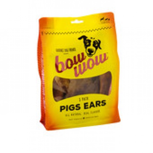 Bow Wow Pigs Ears Dog Treats 5 pack