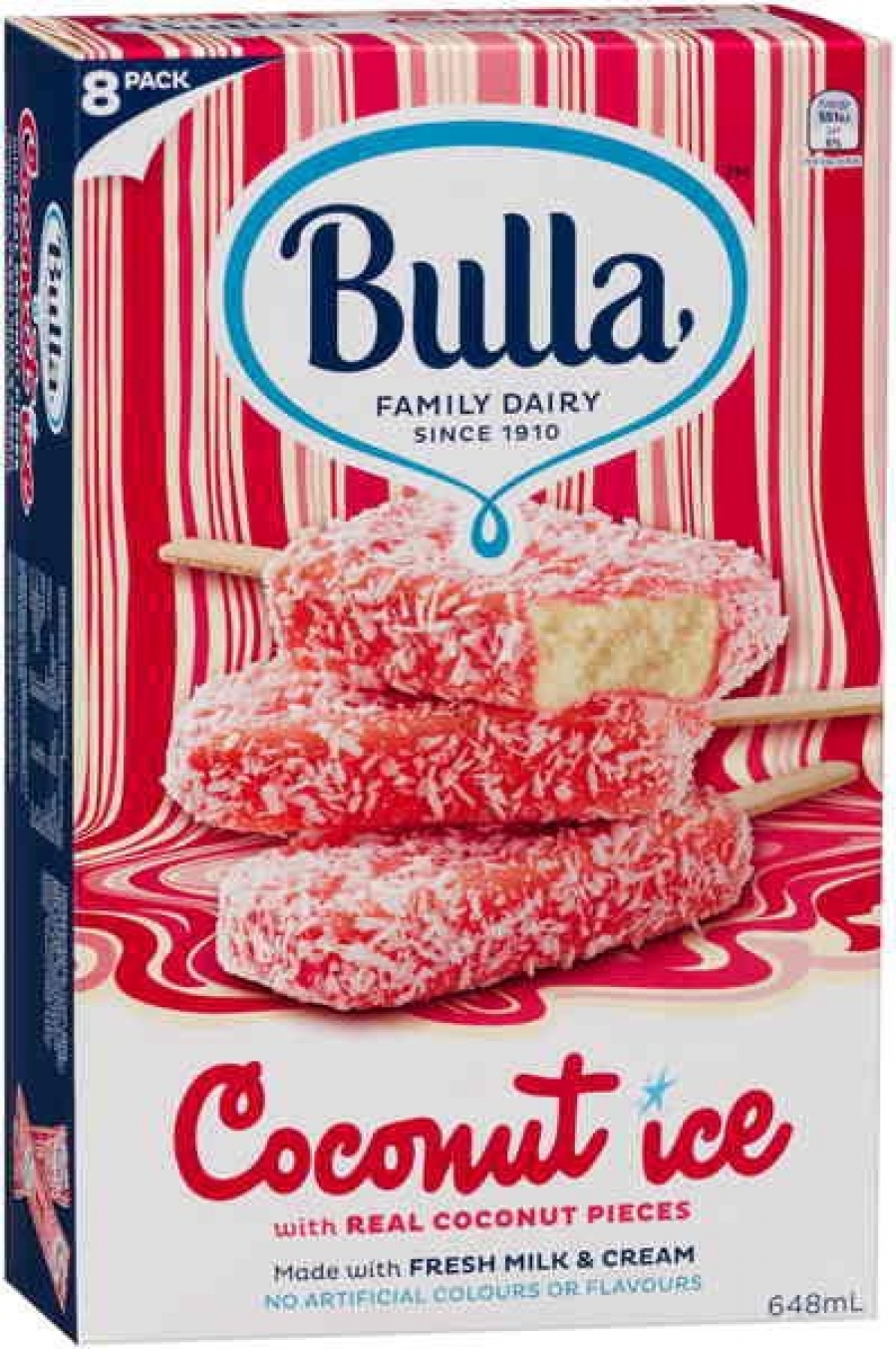 Bulla Coconut Ice 8 pack