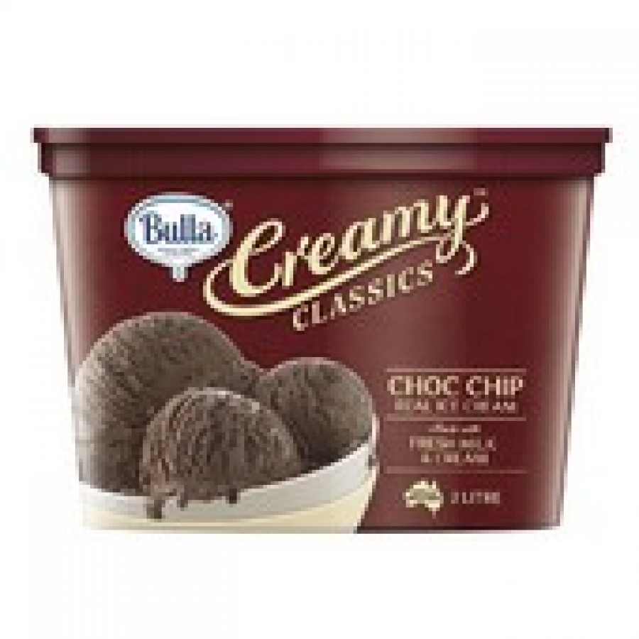 Bulla Creamy Classics Chocolate Chip Ice Cream 2L