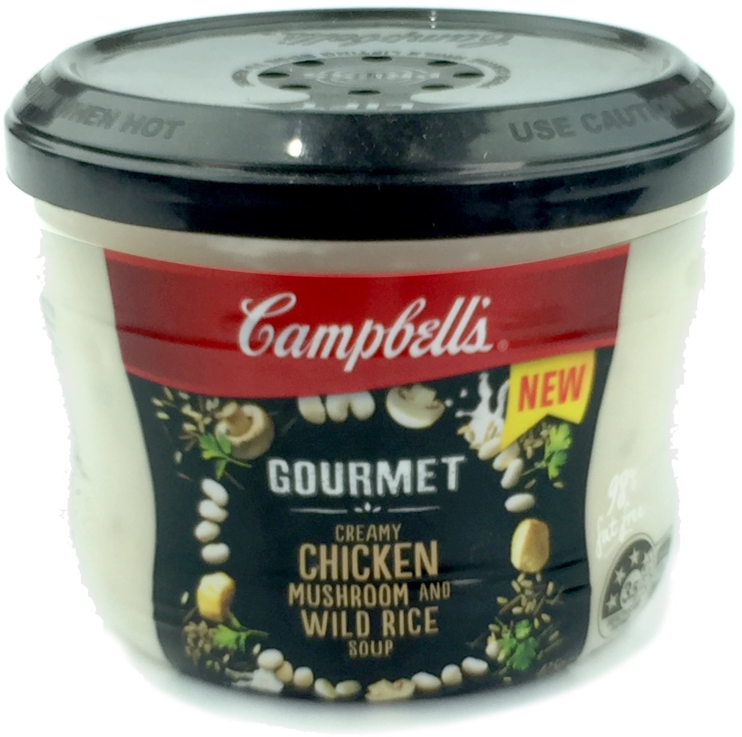 Campbell's Gourmet Chicken Mushroom & Wild Rice Soup Bowl 425g