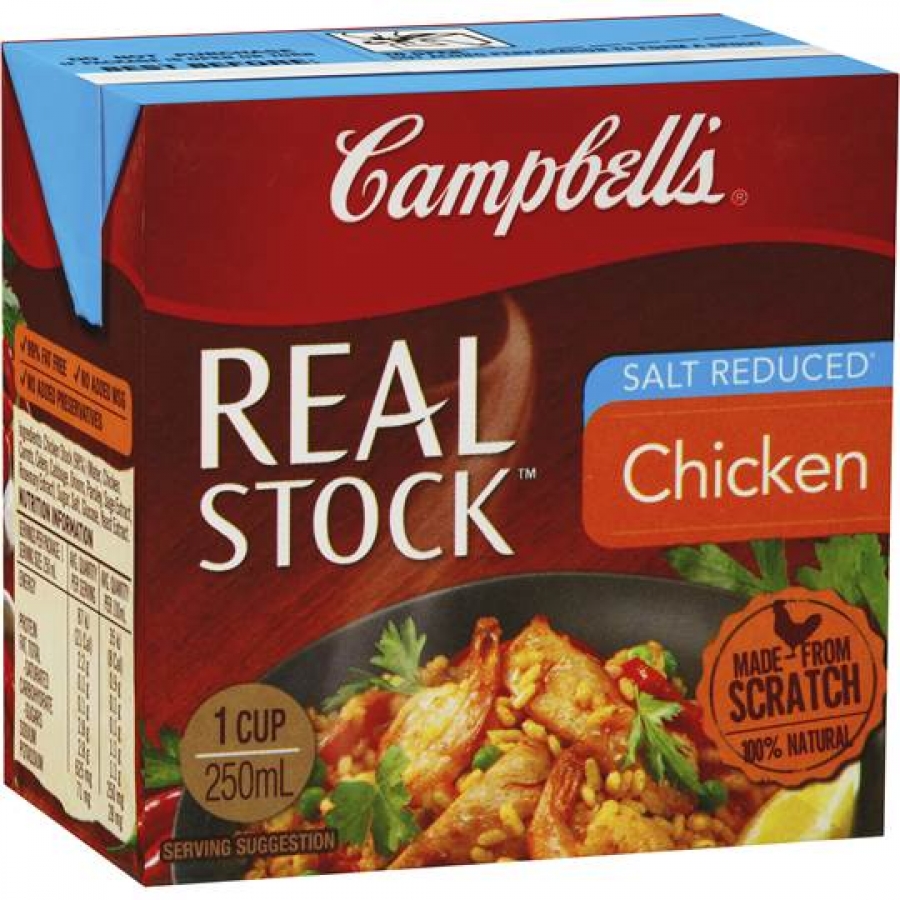Campbell's Real Stock Chicken Salt Reduced 250mL
