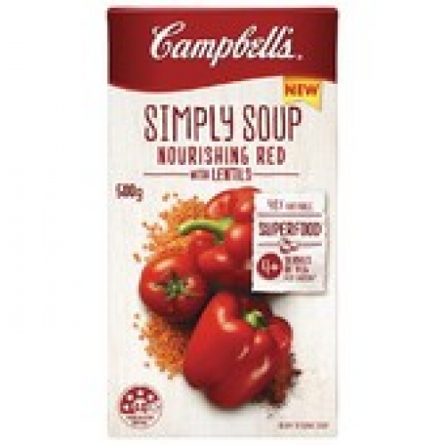 Campbell's Simply Soup Superfood Nourishing Red with Lentils 500g