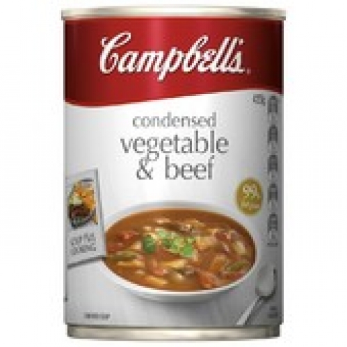 Campbell's Vegetable Beef Condensed Soup Can 420g