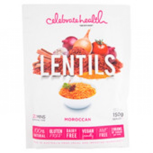 Celebrate Health Moroccan Spicy Lentils 150g