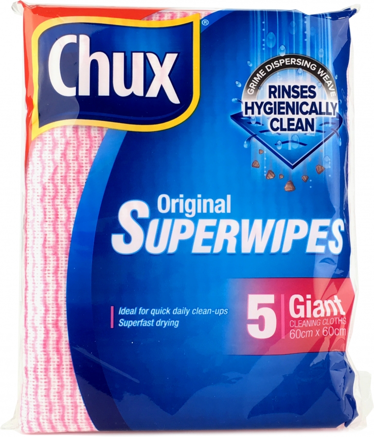 Chux Super Giant Wipes 5 pack