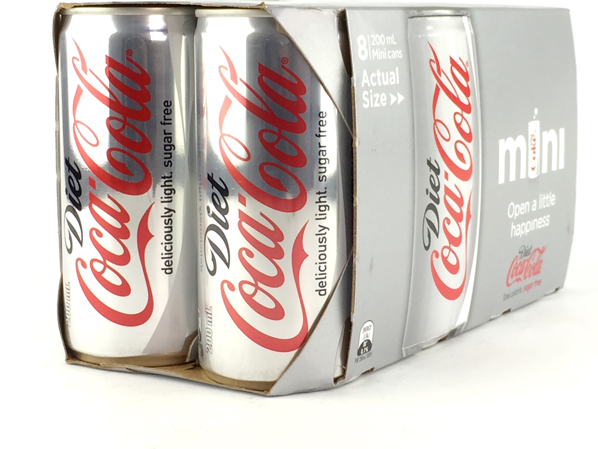 Coca-Cola Diet Coke 200mL Mini Cans 8 pack