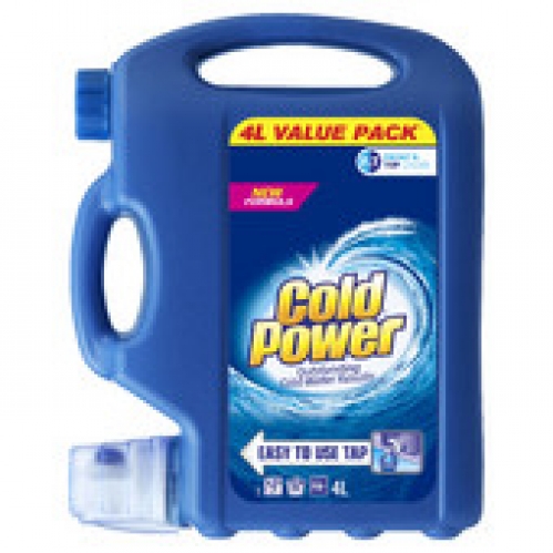 Cold Power Laundry Liquid Front & Top 4L