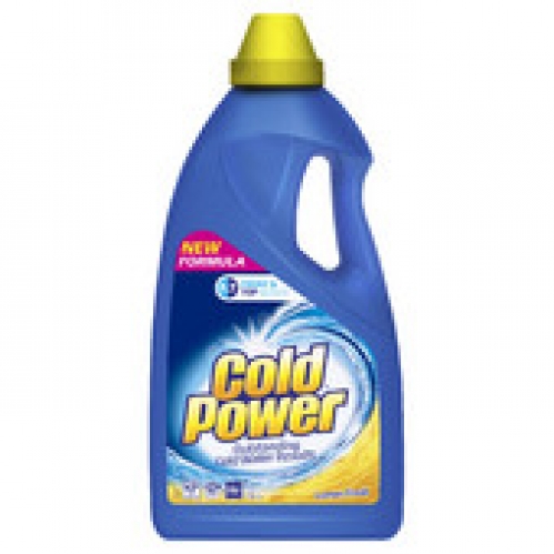 Cold Power Laundry Liquid Lemon Front & Top 2L