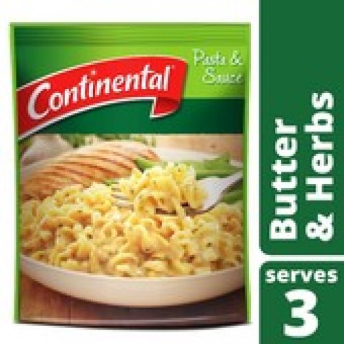 Continental Butter & Herbs Pasta & Sauce Serves 3 90g