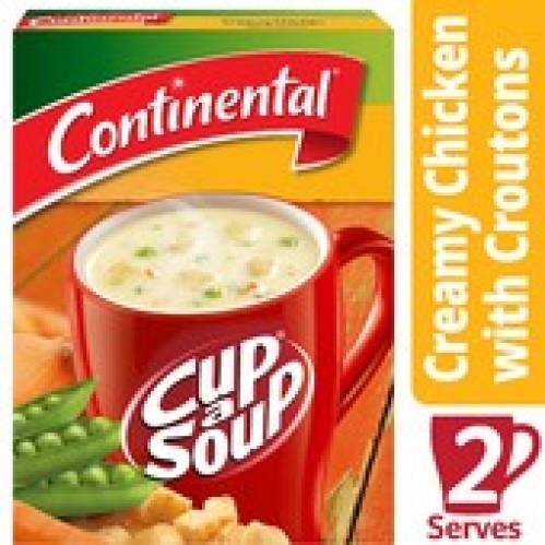 Continental Creamy Chicken with Croutons Cup A Soup Serves 2 60g