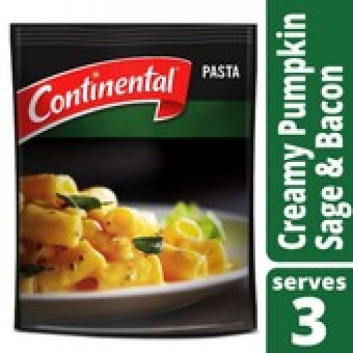 Continental Creamy Pumpkin Sage & Bacon Pasta & Sauce Serves 3 90g