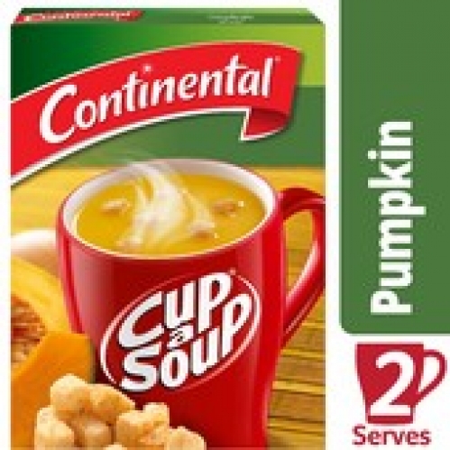 Continental Creamy Pumpkin with Croutons Cup A Soup Serves 2 55g