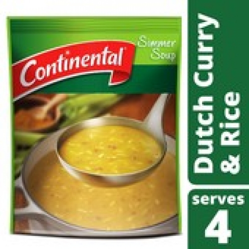 Continental Dutch Curry & Rice Soup Mix Serves 4 70g