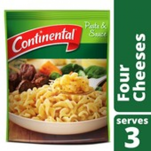 Continental Four Cheeses Pasta & Sauce Serves 3 100g