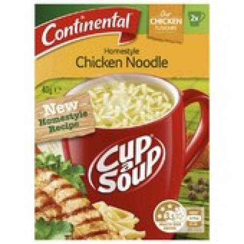 Continental Homestyle Chicken Noodle Cup A Soup Serves 2 40g