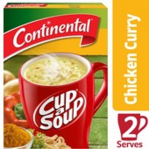 Continental Lots A Noodles Mild Chicken Curry Cup A Soup 2 pack 58g