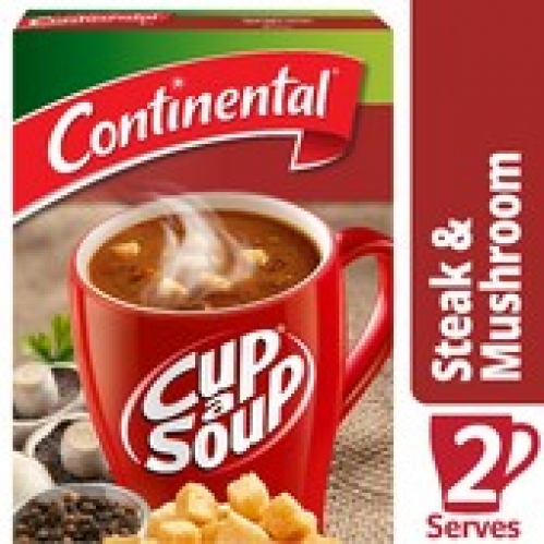 Continental Pepper Steak & Mushroom Cup A Soup Serves 2 52g