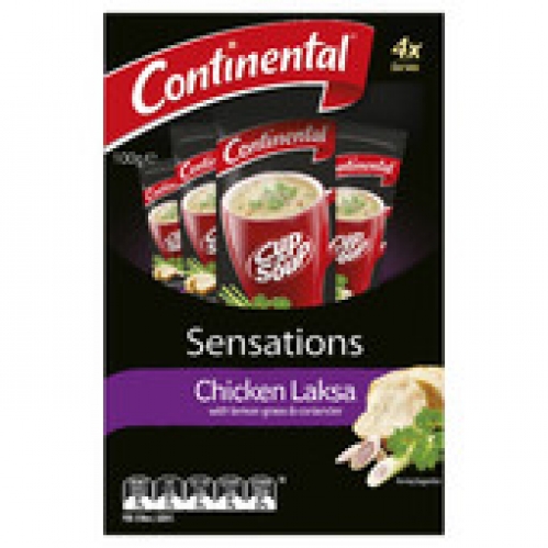 Continental Sensations Chicken Laksa Cup A Soup 4 pack 100g