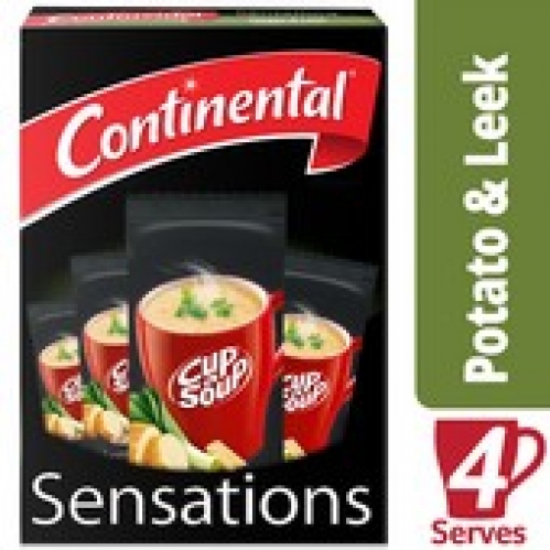 Continental Sensations Potato Leek Parmesan & Garlic Cup A Soup Serves 4 96g
