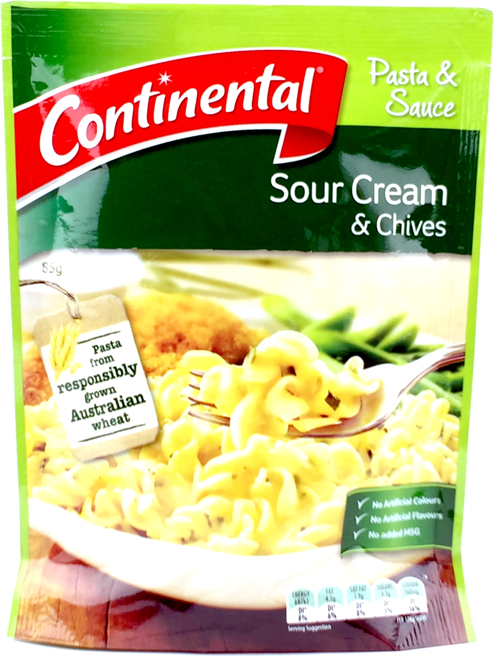 Continental Sour Cream & Chives Pasta & Sauce Serves 3 85g