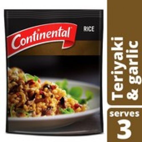 Continental Teriyaki & Garlic Rice Serves 3 115g