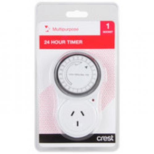 Crest 24 Hour Timer 1 Socket