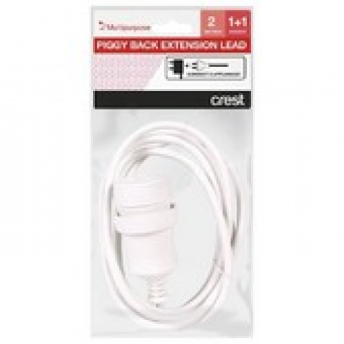 Crest Piggy Back Extension Lead 2M