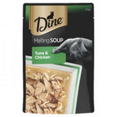 Dine Bonito & Chicken Melting Soup Cat Food 40g