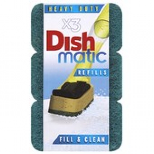 Dishmatic Dish Brush Refill 3 pack