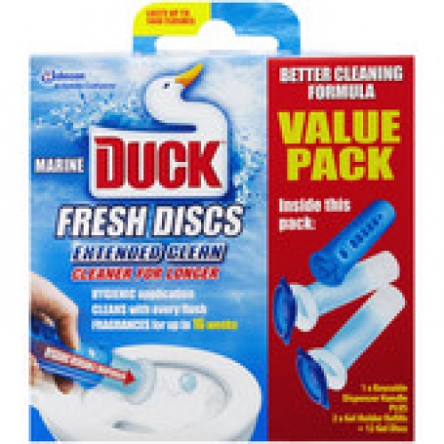 Duck Aquamarine Protection Plus Toilet Rim Block Refill 2 pack 72mL