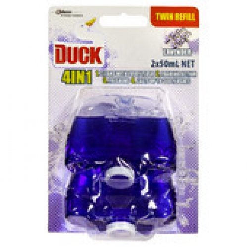 Duck Lavender Toilet Rim Block Liquid Cleaner 2 pack 100g
