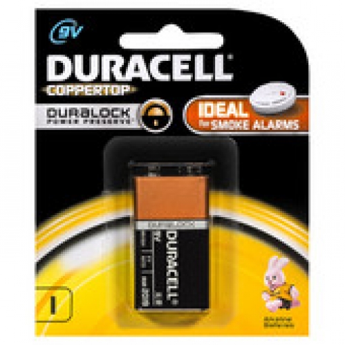 Duracell Coppertop Alkaline 9V Batteries