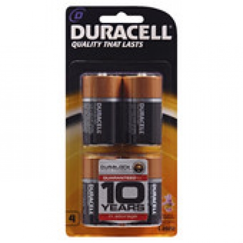 Duracell Coppertop D4 Batteries 4 pack
