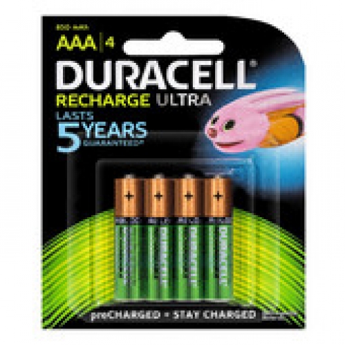 Duracell Precharged Rechargeable AAA Batteries 4 pack
