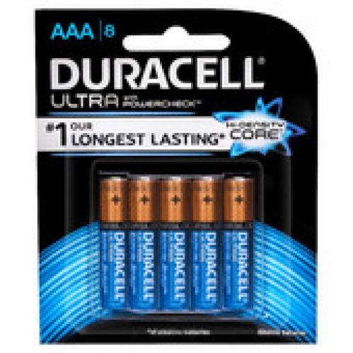 Duracell Ultra Alkaline AAA Batteries 8 pack