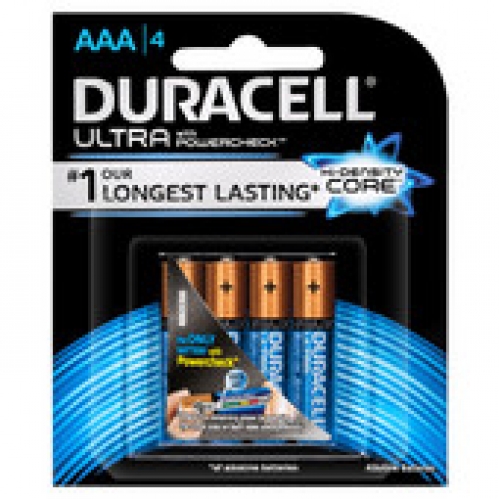 Duracell Ultra Alkaline AAA Batteries 4 pack