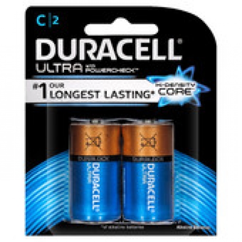 Duracell Ultra Alkaline C Batteries 2 pack