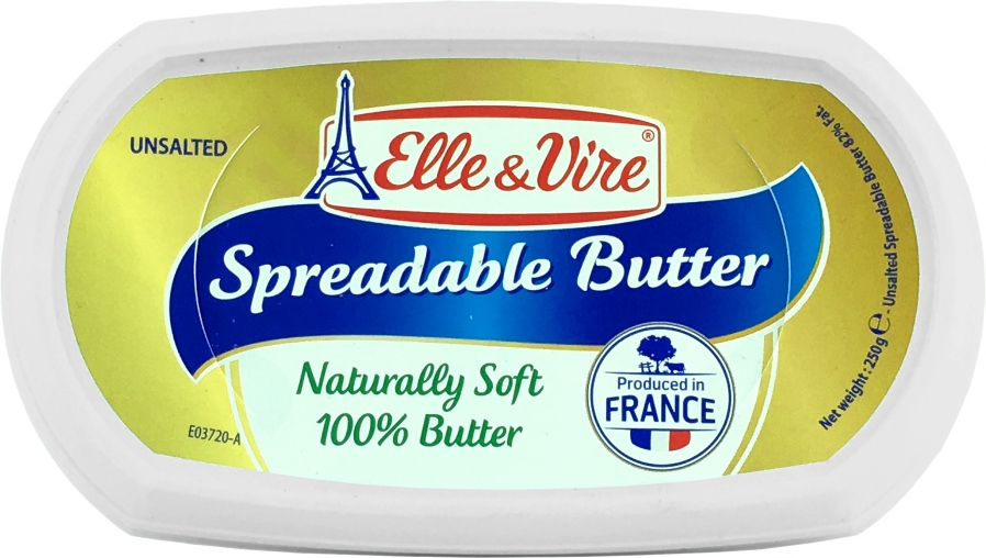 Elle & Vire Butter Spread Unsalted 250g