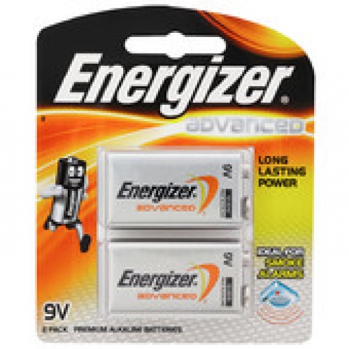 Energizer Advanced 9V Batteries 2 pack