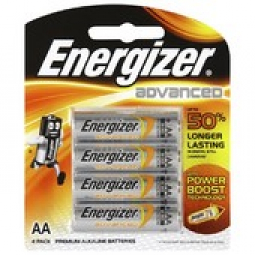 Energizer E2 Advanced AA Batteries 4 pack